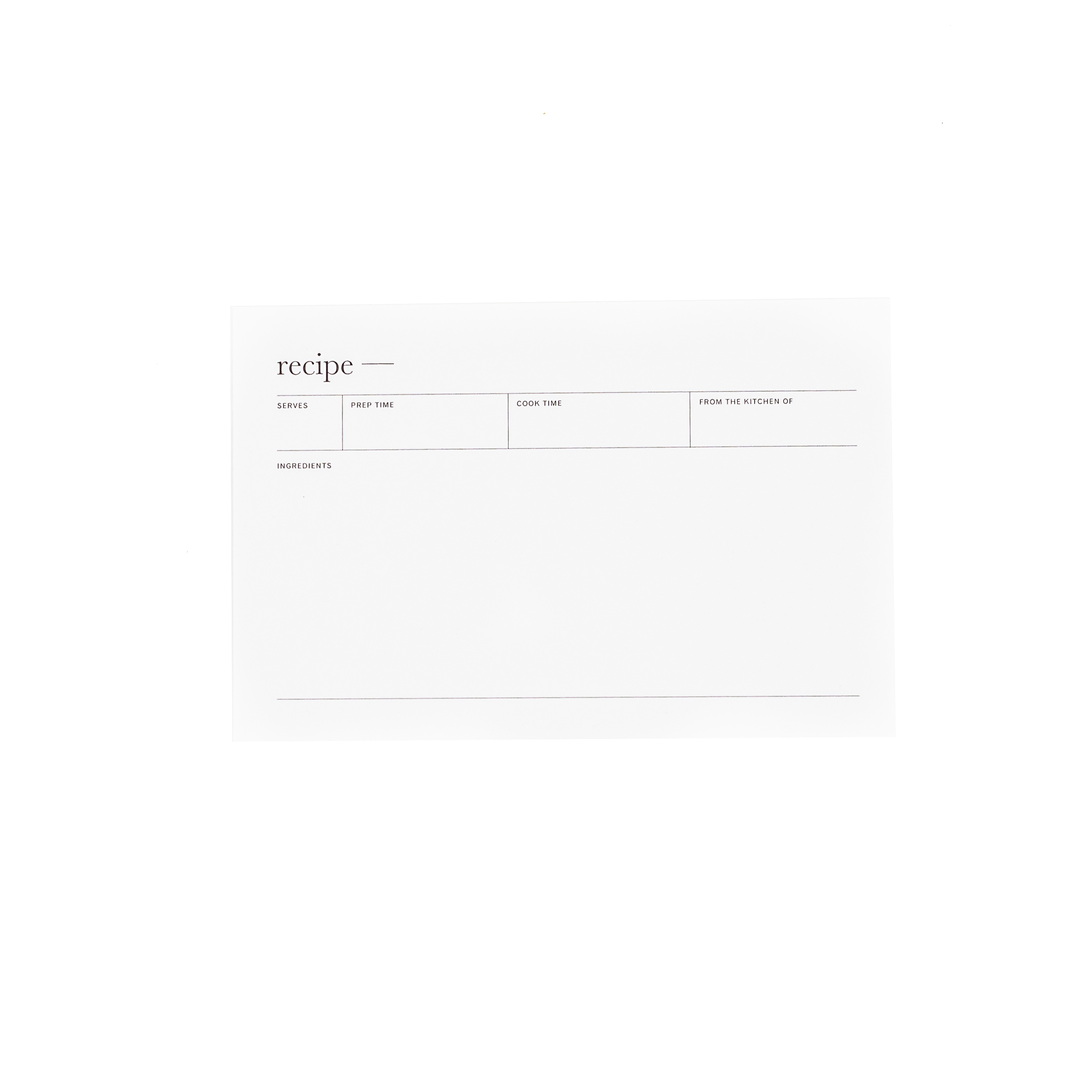 Recipe Cards (12 pack)